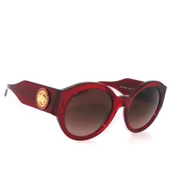 Versace 4380B 388/13 Burgundy Brown Gradient Sunglasses Round 4380 main image 5